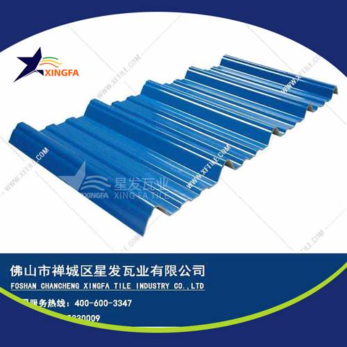 厚度3.0mm蓝色900型PVC塑胶瓦 九江工程钢结构厂房防腐隔热塑料瓦 pvc多层防腐瓦生产网上销售